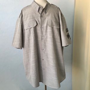 Ecko Unltd. Gray Button Down Short Sleeve Shirt